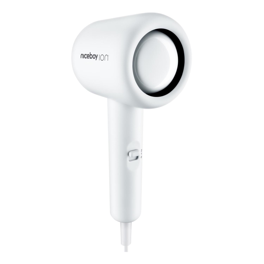Niceboy ION AirSonic POP - Hårtørrer 1400W/230V hvid