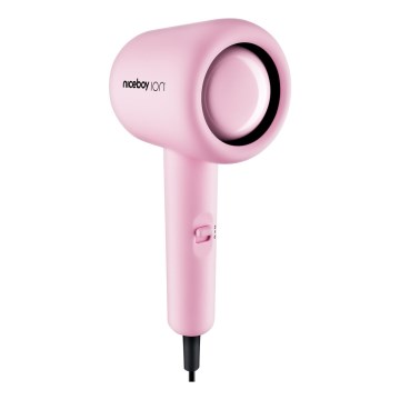 Niceboy ION AirSonic POP - Hårtørrer 1400W/230V lyserød