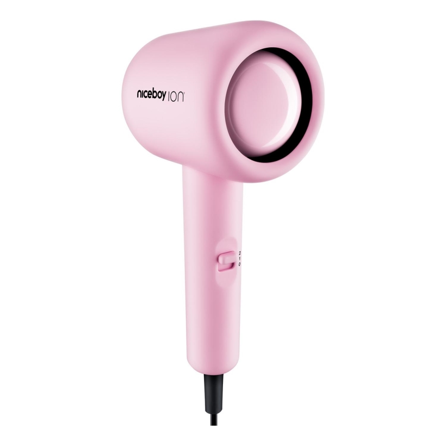 Niceboy ION AirSonic POP - Hårtørrer 1400W/230V lyserød