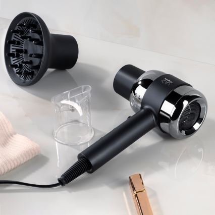 Niceboy ION AirSonic PRO - Hårtørrer 2200W/230V sort