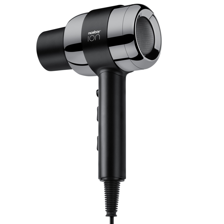 Niceboy ION AirSonic PRO - Hårtørrer 2200W/230V sort