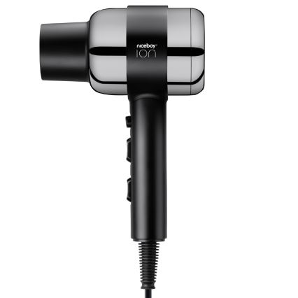 Niceboy ION AirSonic PRO - Hårtørrer 2200W/230V sort