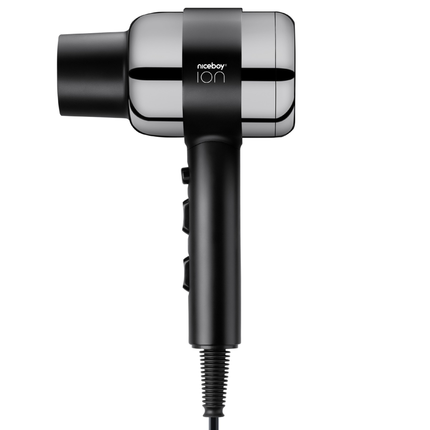 Niceboy ION AirSonic PRO - Hårtørrer 2200W/230V sort