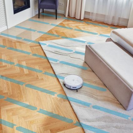 Niceboy ION Charles i4 - Smart robotstøvsuger 2-i-1 4400 mAh Wi-Fi hvid + fjernbetjening
