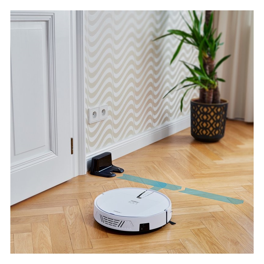 Niceboy ION Charles i4 - Smart robotstøvsuger 2-i-1 4400 mAh Wi-Fi hvid + fjernbetjening