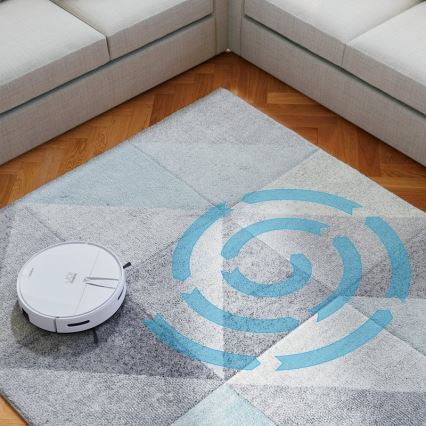 Niceboy ION Charles i4 - Smart robotstøvsuger 2-i-1 4400 mAh Wi-Fi hvid + fjernbetjening