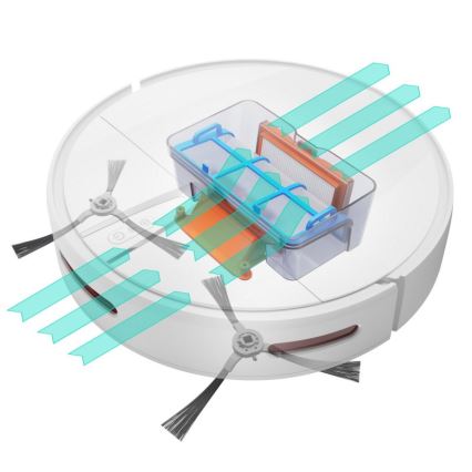 Niceboy ION Charles i4 - Smart robotstøvsuger 2-i-1 4400 mAh Wi-Fi hvid + fjernbetjening