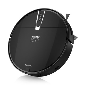 Niceboy ION Charles i4 - Smart robotstøvsuger 2-i-1 4400 mAh Wi-Fi sort + fjernbetjening