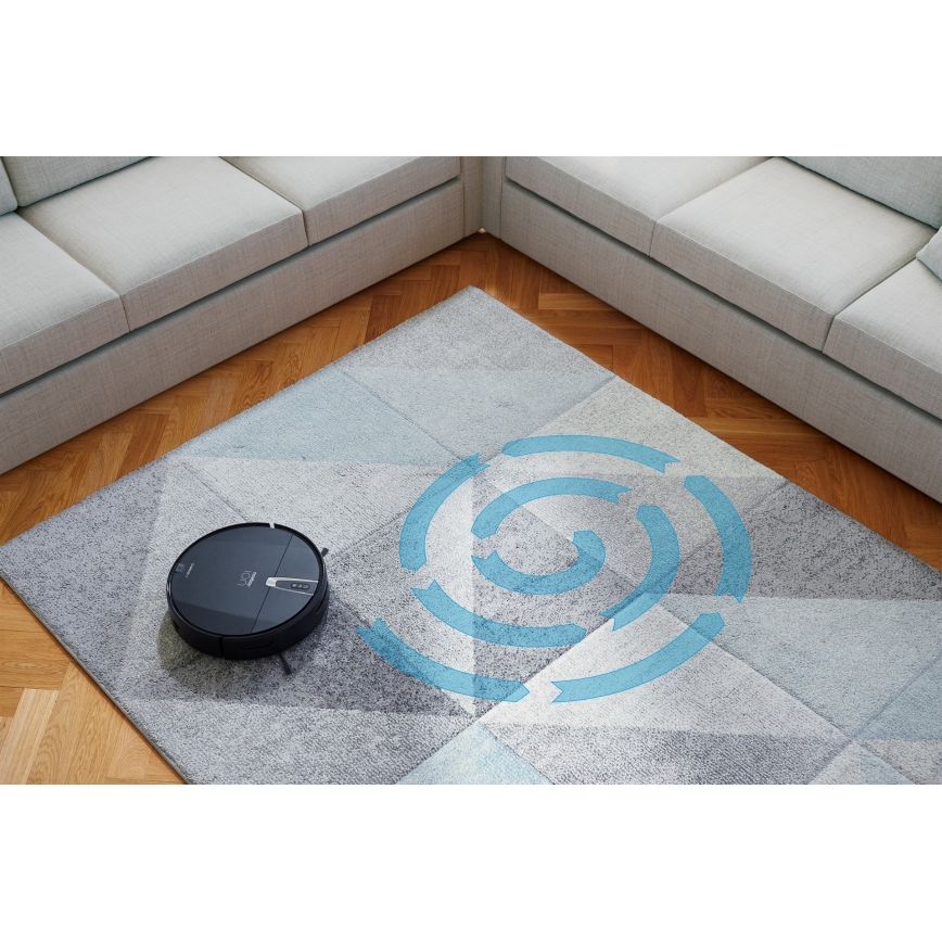 Niceboy ION Charles i4 - Smart robotstøvsuger 2-i-1 4400 mAh Wi-Fi sort + fjernbetjening