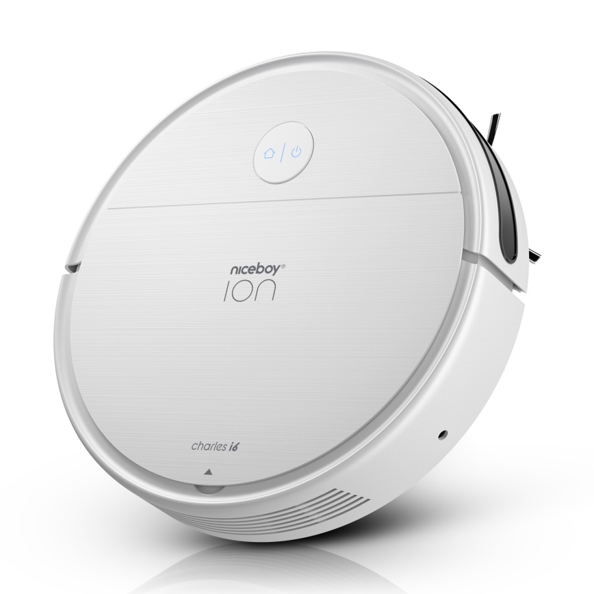 Niceboy ION Charles i6 - Smart robotstøvsuger 2-i-1 2600 mAh Wi-Fi hvid