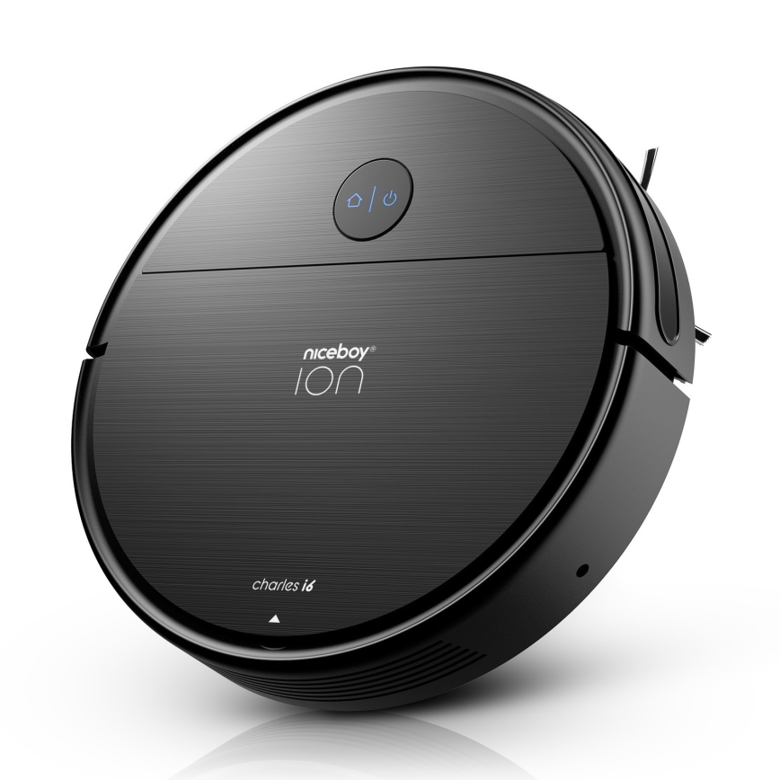 Niceboy ION Charles i6 - Smart robotstøvsuger 2-i-1 2600 mAh Wi-Fi sort