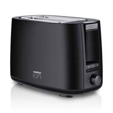 Niceboy ION Cruncher C1 - Brødrister med 2 åbninger og ovnfunktion 750W/230V sort