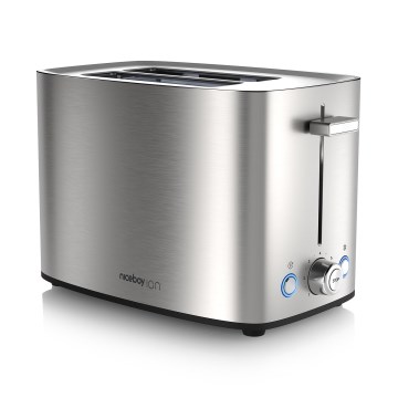 Niceboy ION Cruncher C4 - Brødrister med 2 åbninger og ovnfunktion 850W/230V rustfri