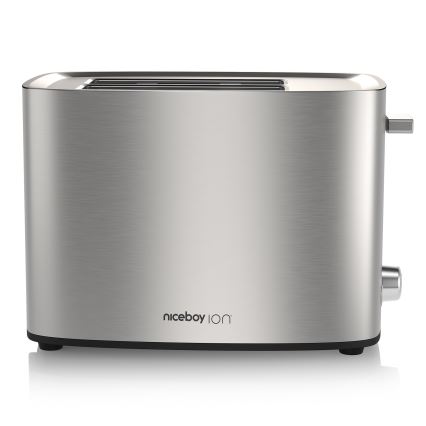 Niceboy ION Cruncher C4 - Brødrister med 2 åbninger og ovnfunktion 850W/230V rustfri