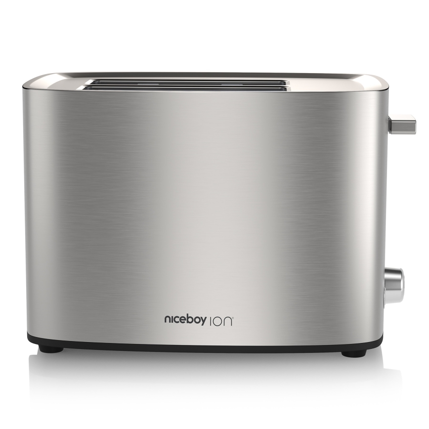 Niceboy ION Cruncher C4 - Brødrister med 2 åbninger og ovnfunktion 850W/230V rustfri