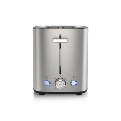 Niceboy ION Cruncher C4 - Brødrister med 2 åbninger og ovnfunktion 850W/230V rustfri