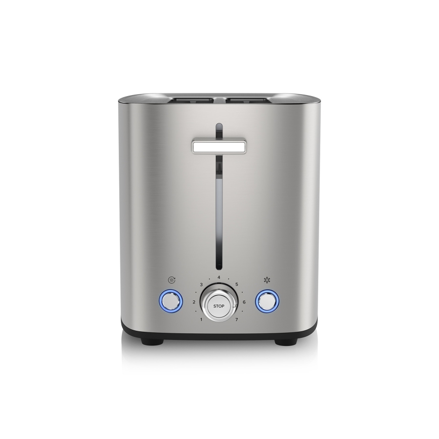 Niceboy ION Cruncher C4 - Brødrister med 2 åbninger og ovnfunktion 850W/230V rustfri