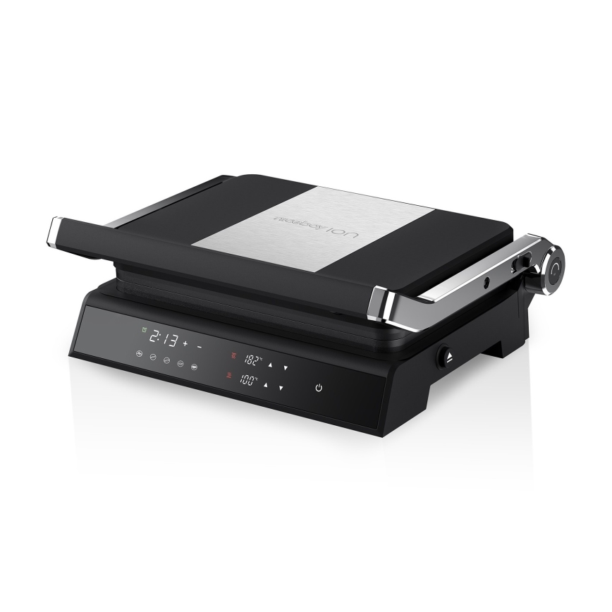 Niceboy ION Grillmaster - Kontaktgrill 2000W/230V sort/mat krom