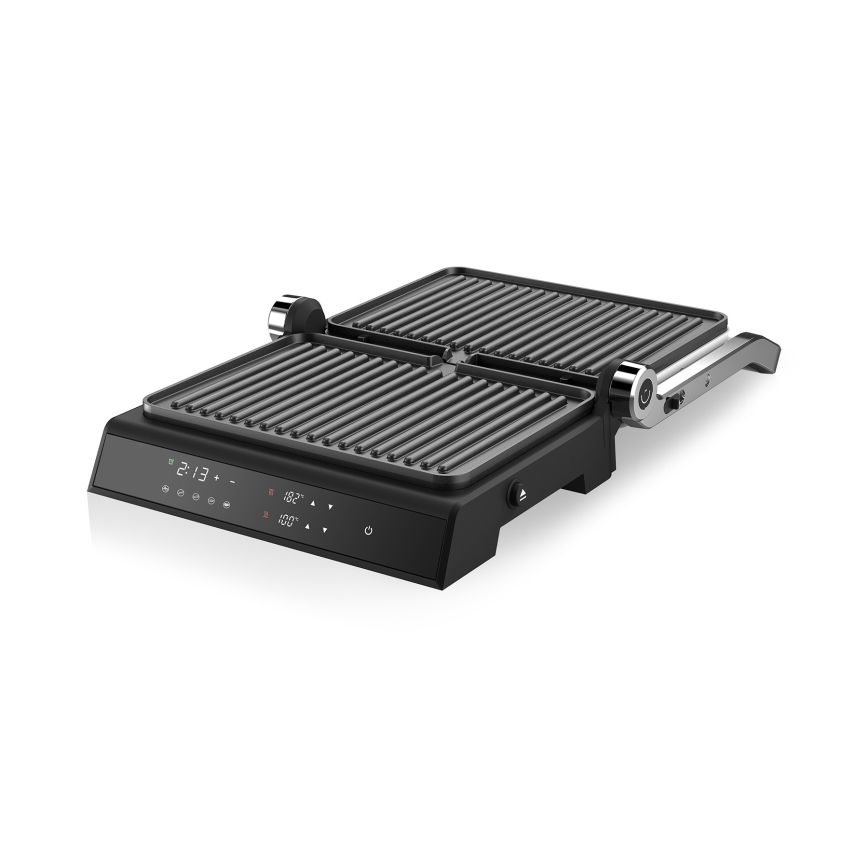 Niceboy ION Grillmaster - Kontaktgrill 2000W/230V sort/mat krom
