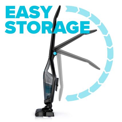 Niceboy ION Hurricane F7 - Ledningsfri oprejst støvsuger 3-i-1 150W/2200 mAh sort