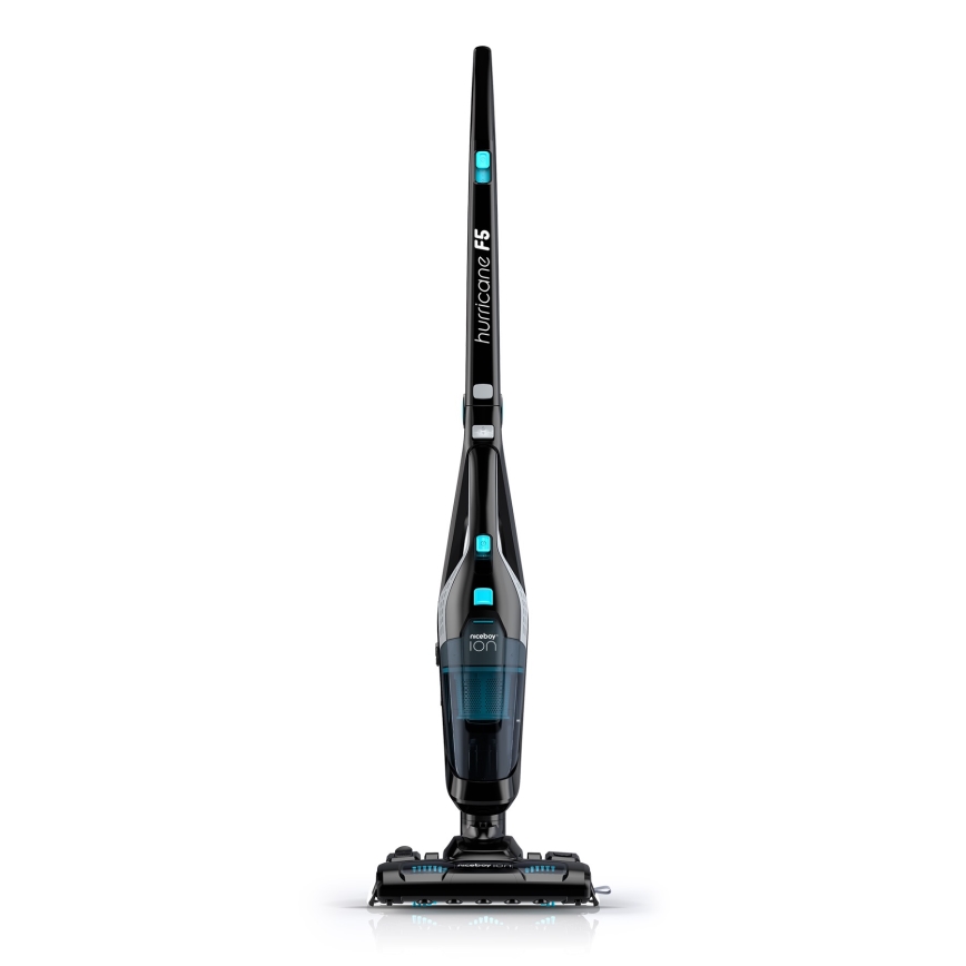 Niceboy ION Hurricane F7 - Ledningsfri oprejst støvsuger 3-i-1 150W/2200 mAh sort