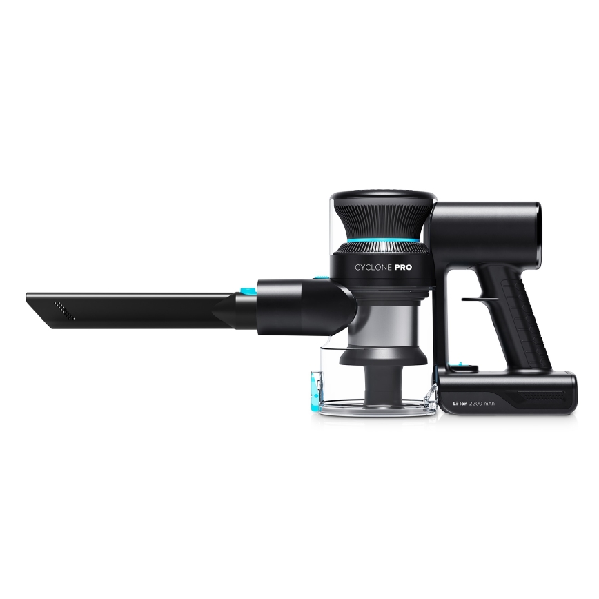 Niceboy ION Hurricane H5 Plus - Ledningsfri oprejst støvsuger 2-i-1 140W/2200 mAh sort