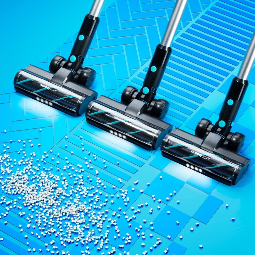 Niceboy ION Hurricane H9 - Fleksibel trådløs stavstøvsuger 2-i-1 400W/2200 mAh sort