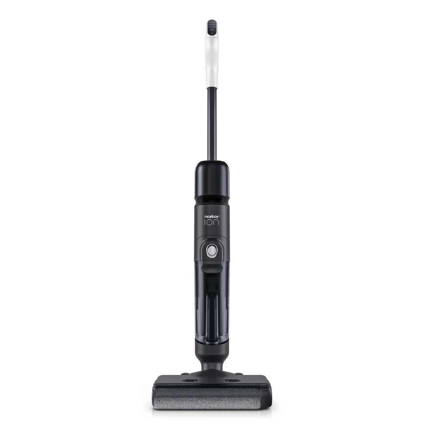 Niceboy ION Hurricane W9 - Ledningsfri oprejst støvsuger 2-i-1 180W/2600 mAh sort