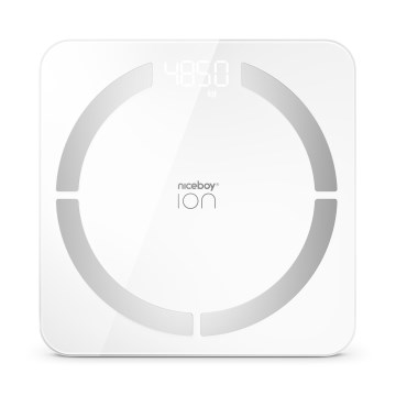 Niceboy ION SmartScale - Smart digitalvægt 3xAAA hvid