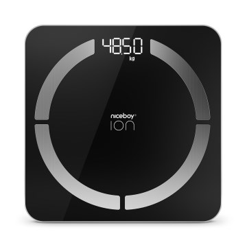 Niceboy ION SmartScale - Smart digitalvægt 3xAAA sort