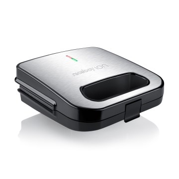 Niceboy ION Snacker S1 - Sandwichmaskine 750W/230V mat krom/sort
