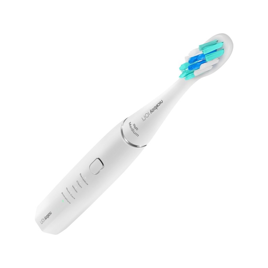 Niceboy ION Sonic - Sonisk tandbørste 800 mAh IPX7 hvid