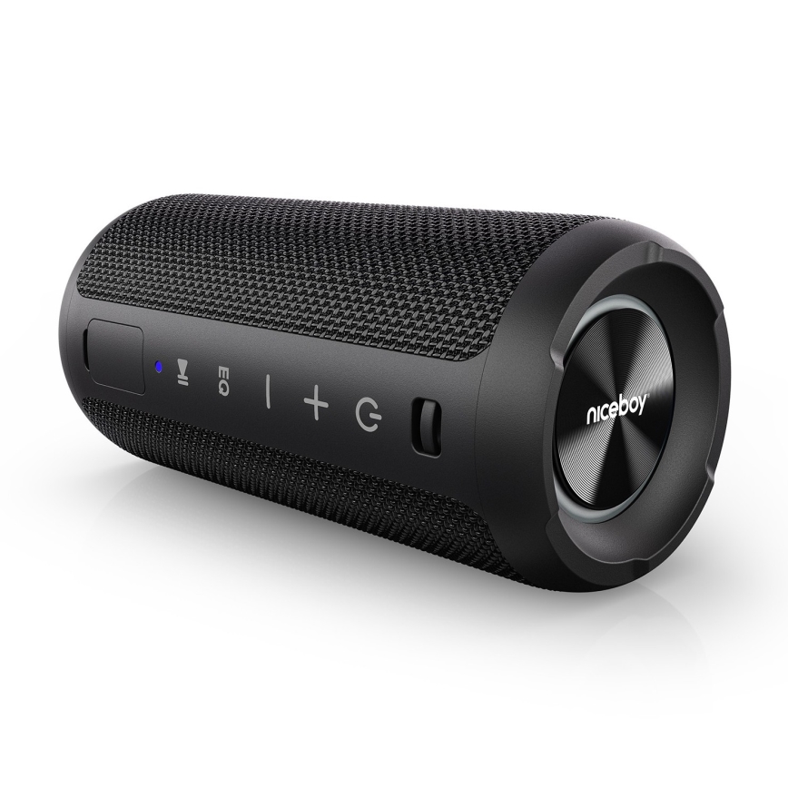 Niceboy Orion - Trådløs LED højtaler med mikrofon 24W/2200 mAh IPX7 sort