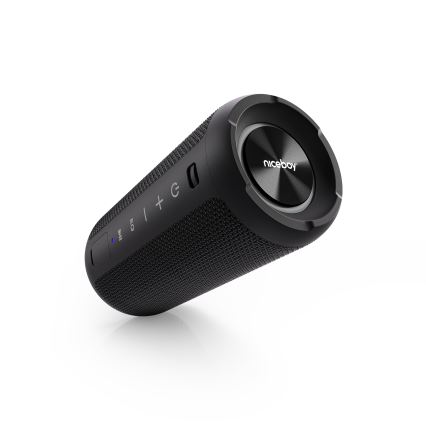 Niceboy Orion - Trådløs LED højtaler med mikrofon 24W/2200 mAh IPX7 sort