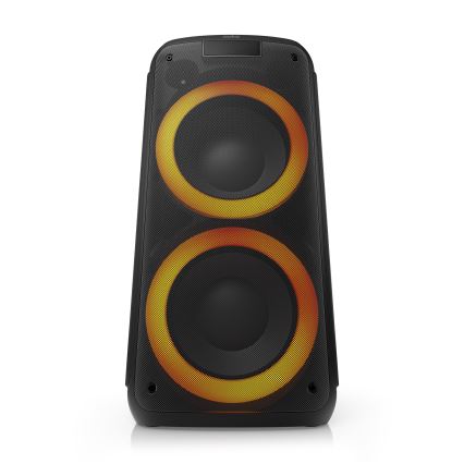 Niceboy PARTY Boss 2 - Trådløs LED højtaler med mikrofon og powerbank funktion 200W/4500 mAh + fjernbetjening