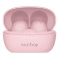 Niceboy Podsie 4 POP - Trådløse in-ear høretelefoner 400 mAh + 2 x 40 mAh IPX4 pink