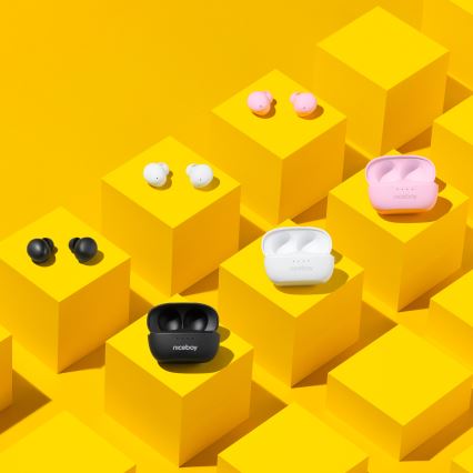 Niceboy Podsie 4 POP - Trådløse in-ear høretelefoner 400 mAh + 2 x 40 mAh IPX4 pink
