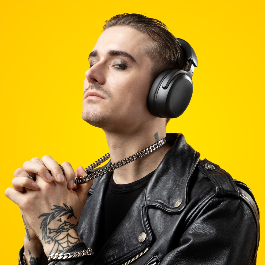 Niceboy Sora - Trådløse høretelefoner med mikrofon 250 mAh IPX4 sort