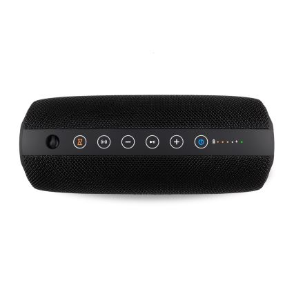 Niceboy Titan 4 - Trådløs LED højtaler med mikrofon og powerbank-funktion 50W/4000 mAh IPX7 sort