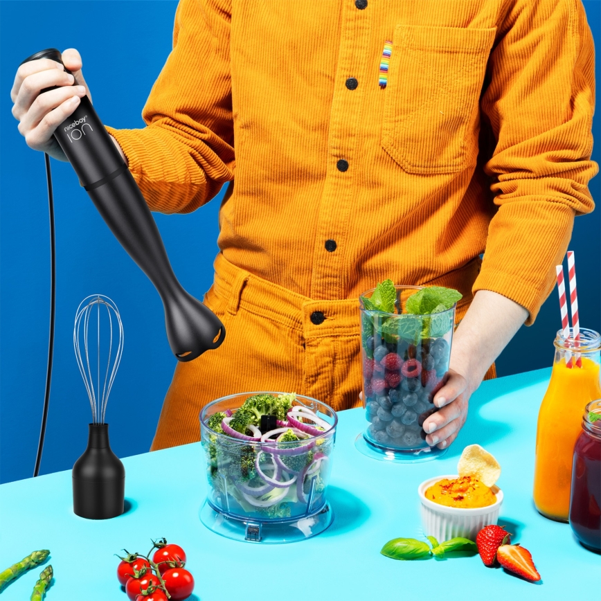 Niceboy Twister T1 Set - Stavblender med tilbehør 500W/230V sort