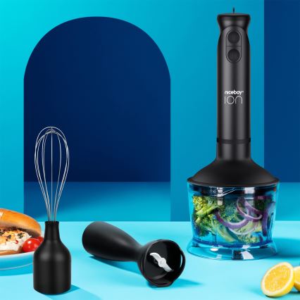 Niceboy Twister T1 Set - Stavblender med tilbehør 500W/230V sort