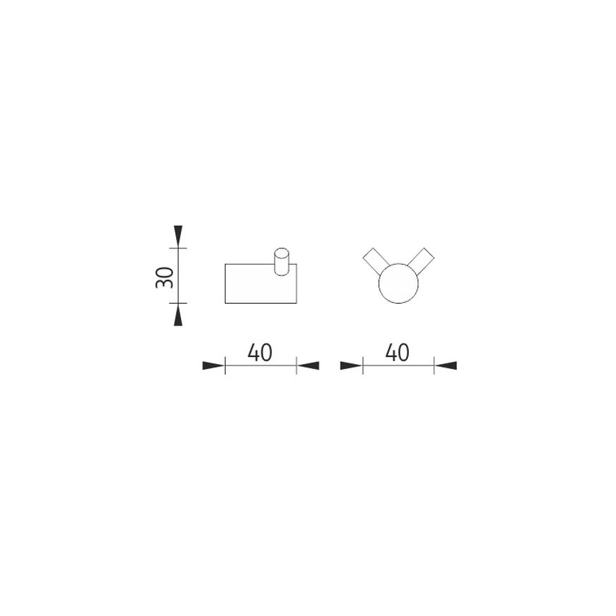 NIMCO BR 11053-26 - Knage BORMO skinnende krom