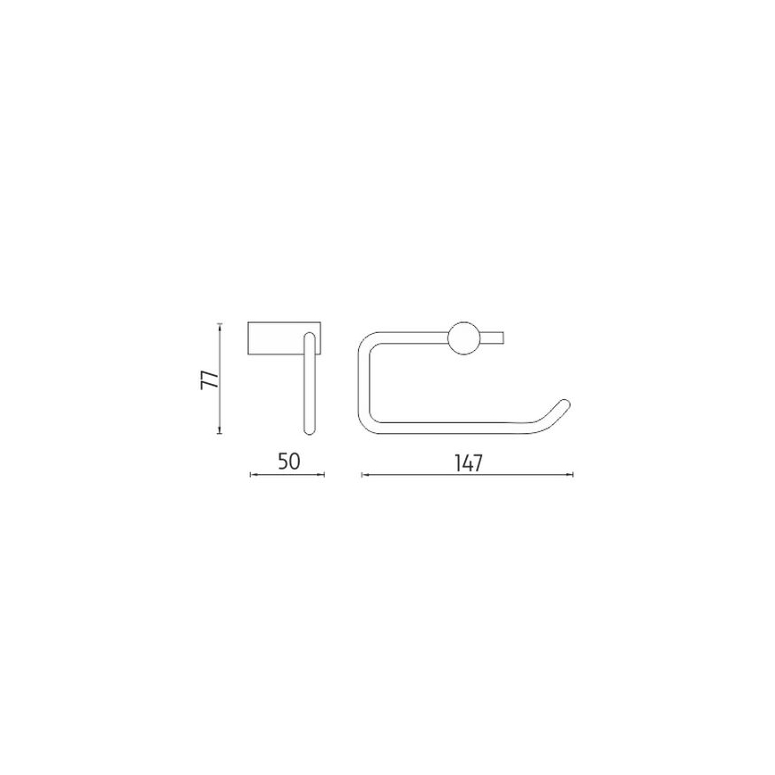 NIMCO BR 11055-26 - Toiletrulleholder BORMO skinnende krom