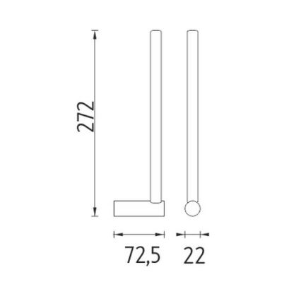 NIMCO BR 11055S-26 - Toiletrulleholder BORMO skinnende krom