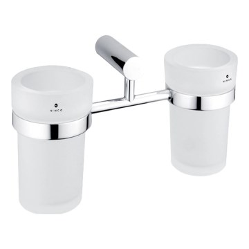 NIMCO BR 11058DW-26 - Vægholder til tandbørster BORMO mat glas/skinnende krom