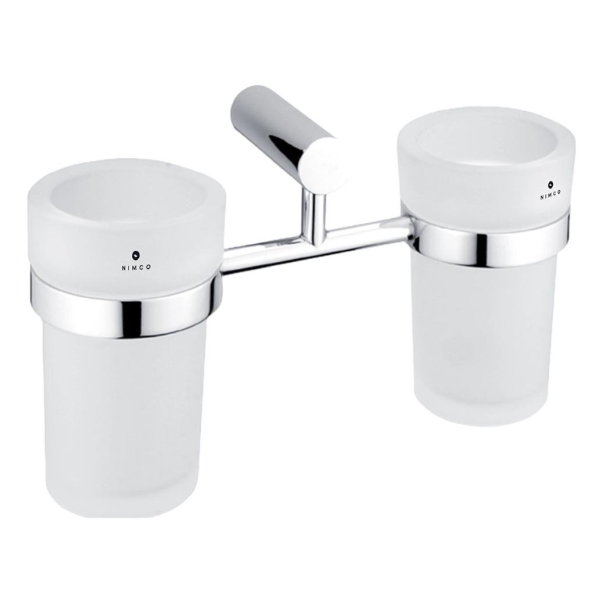 NIMCO BR 11058DW-26 - Væghængt tandbørsteholder BORMO mat glas/skinnende krom