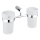 NIMCO BR 11058DW-26 - Væghængt tandbørsteholder BORMO mat glas/skinnende krom