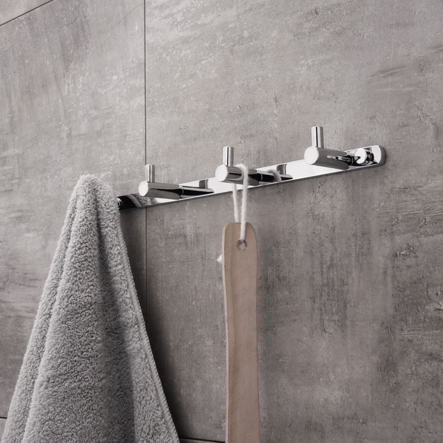 NIMCO BR 11104-26 - Væghængt håndklædestang BORMO 30 cm skinnende krom