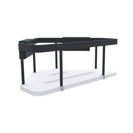 NIMCO Ki-14003-B-90 - Væghylde til brusekabine KIBO mat sort/hvid