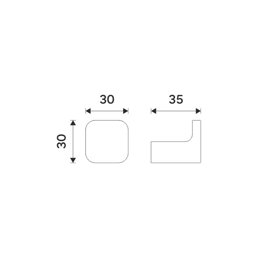 NIMCO MAC 29054-90 - Knage MAYA mat sort